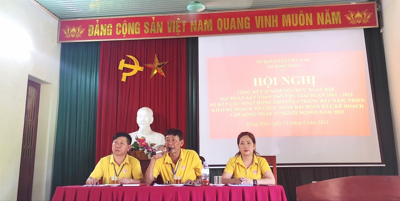 Đông Hiếu: Tổng kết 20 năm Ngày hội “Đại đoàn kết toàn dân tộc” giai đoạn 2003–2023